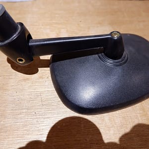 Buiten spiegel zwart, auto oldtimer onderdeel