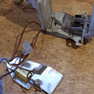 contactplaat 4851 404 0800 B Stihl accu heggeschaar onderdeel